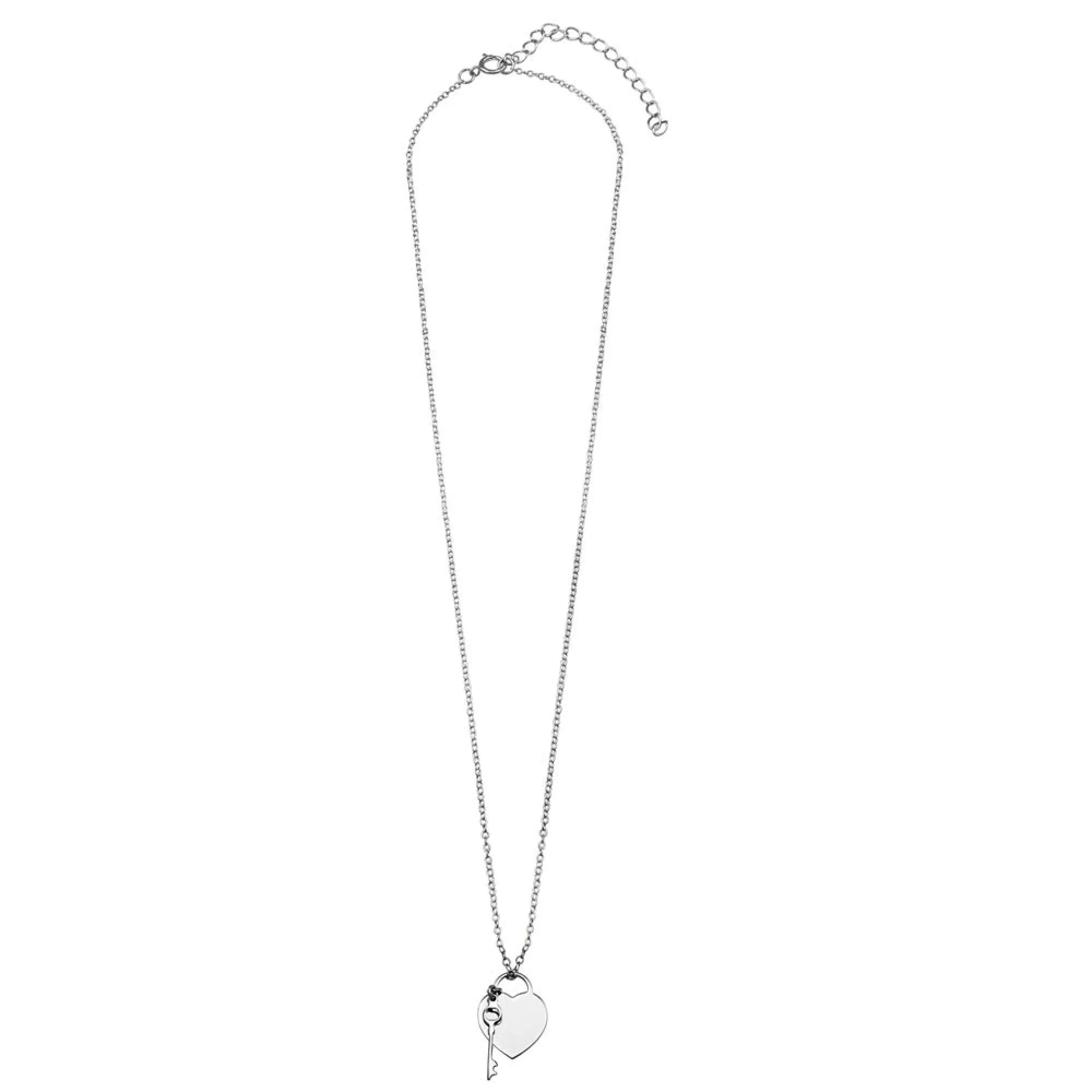 Not a Summer Fling Heart and Key Necklace