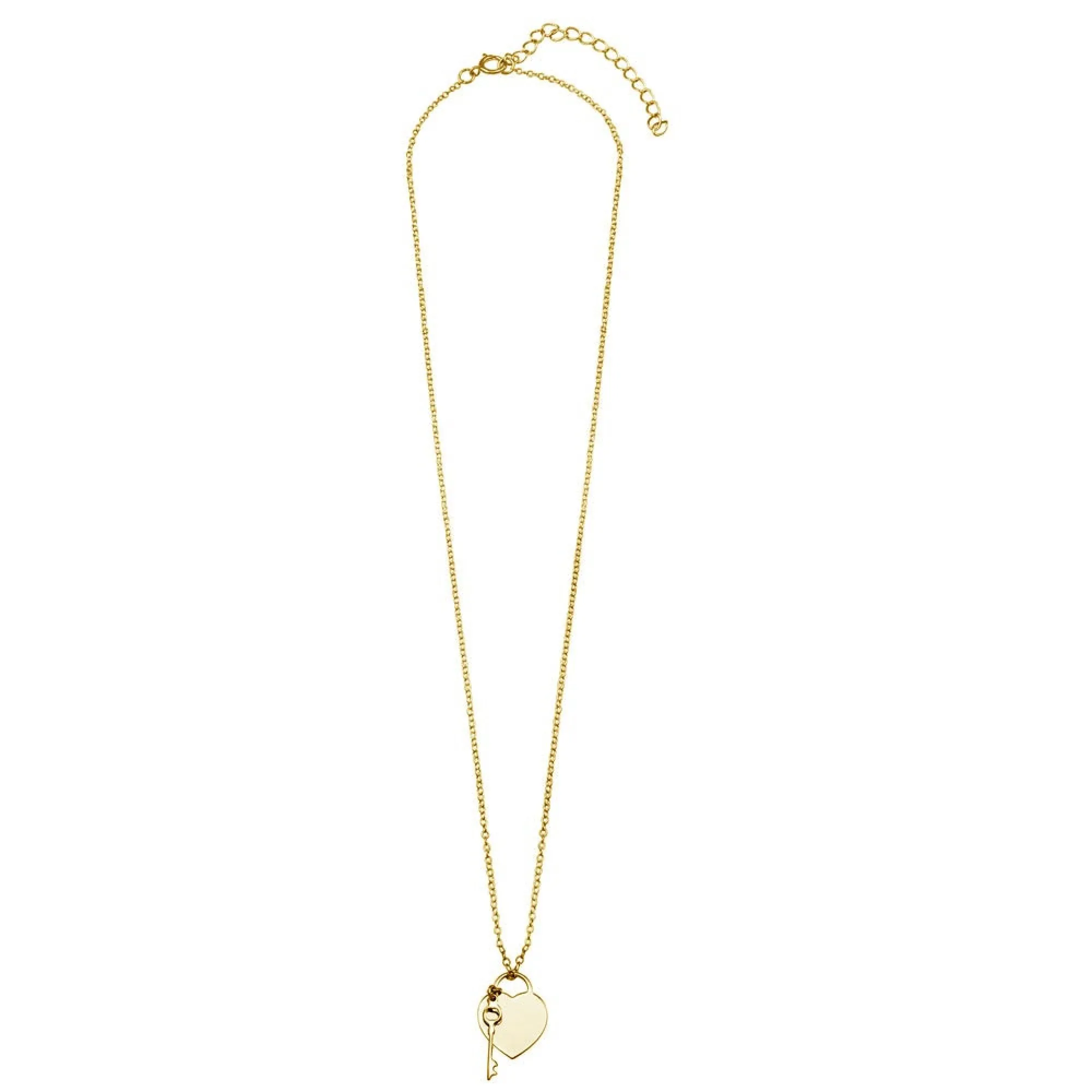 Not a Summer Fling Heart and Key Necklace
