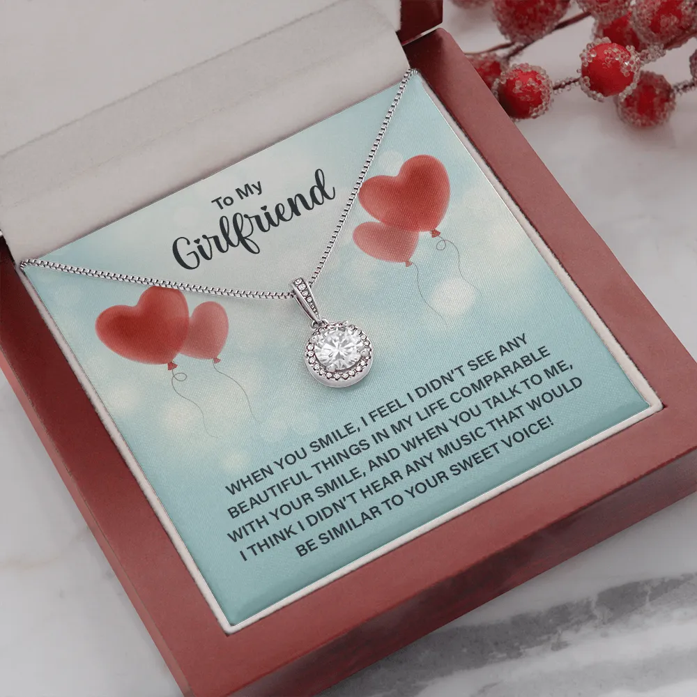 Nothing is comparable to your smile-Eternal Hope Necklace for Girlfriend