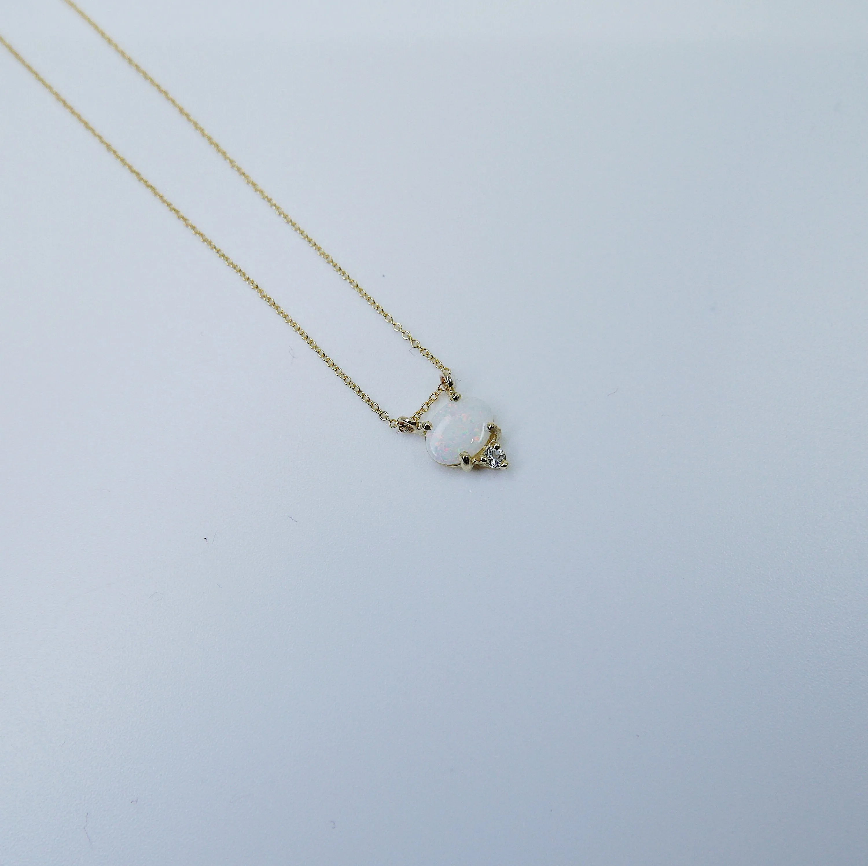 Nyla Opal Aquamarine Necklace