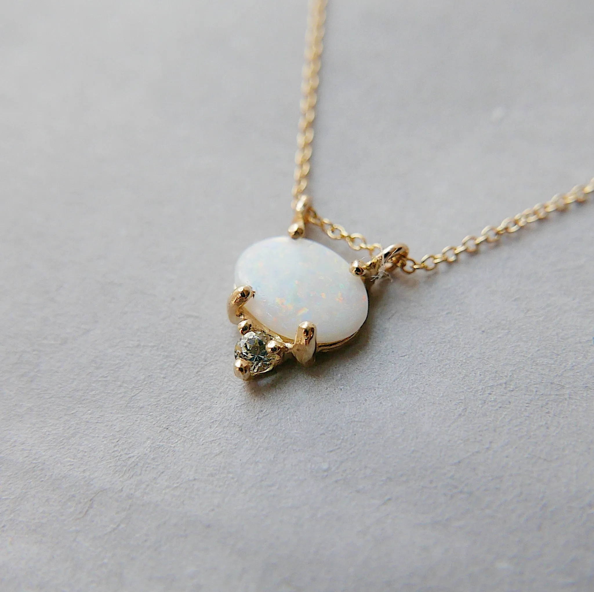 Nyla Opal Aquamarine Necklace