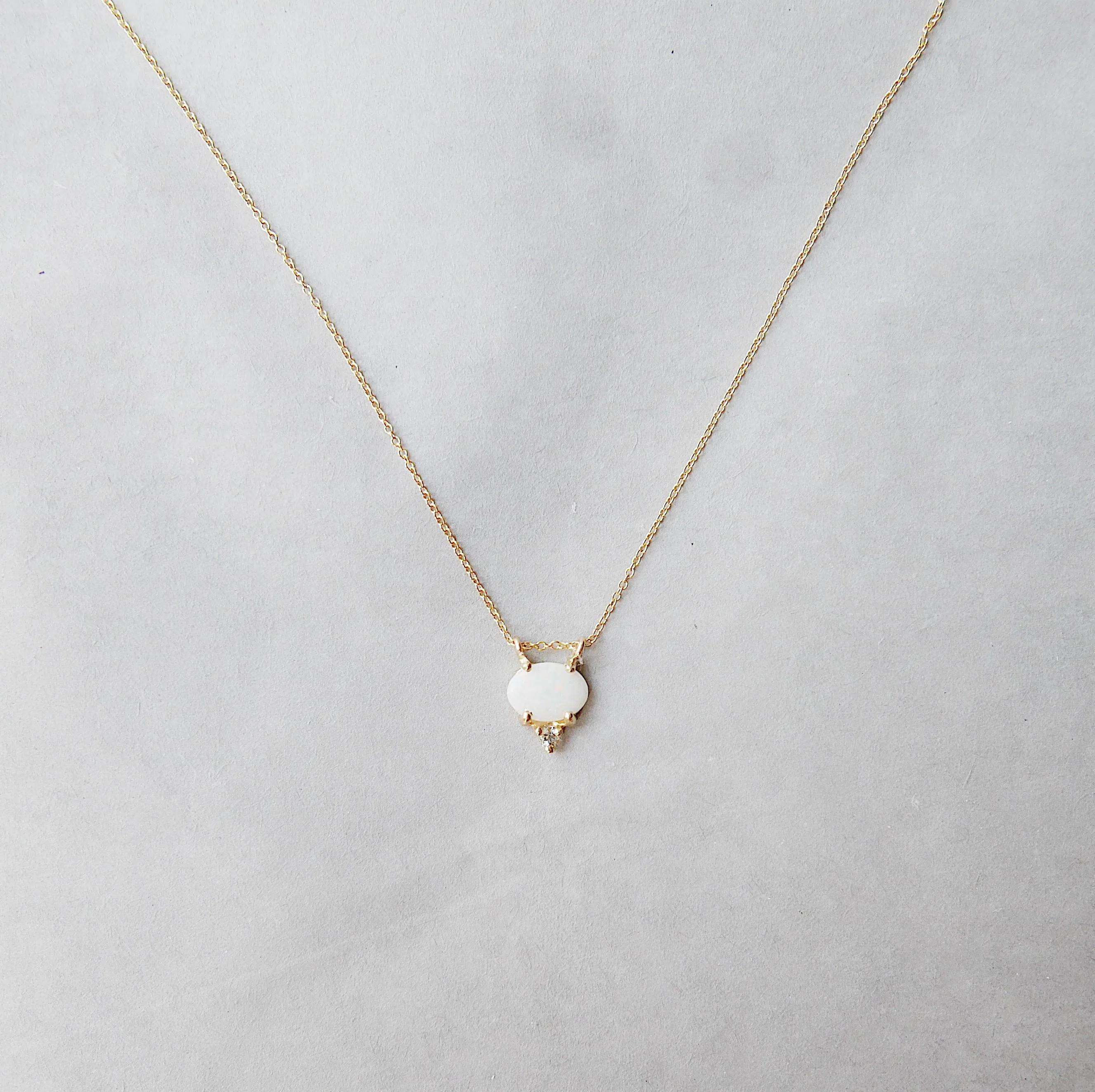 Nyla Opal Aquamarine Necklace