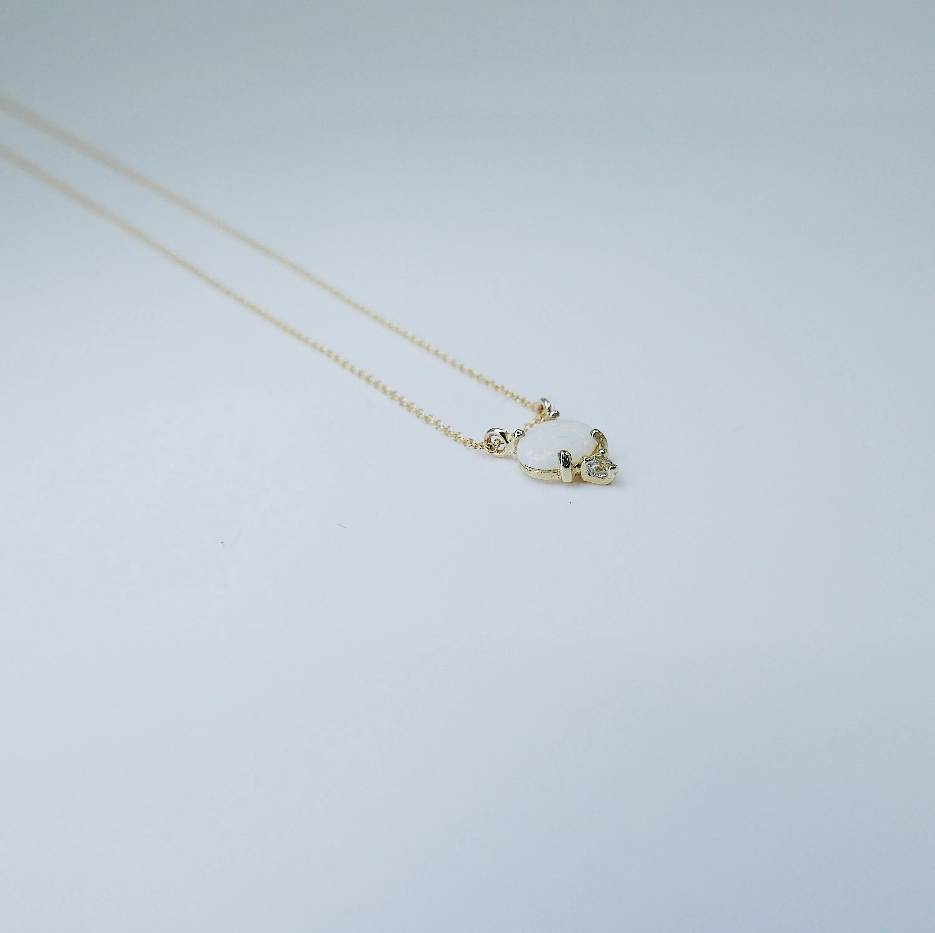 Nyla Opal Aquamarine Necklace