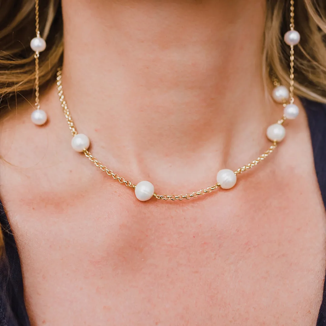 Olivia Necklace With Pearls