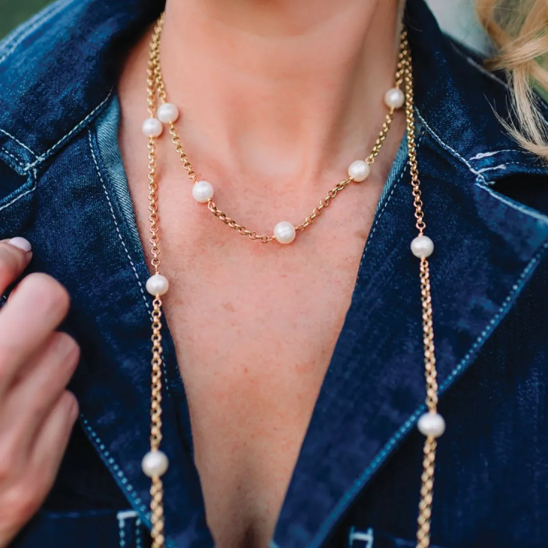 Olivia Necklace With Pearls