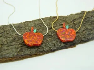 Opal Apple Necklace – Sweet as Can Be!