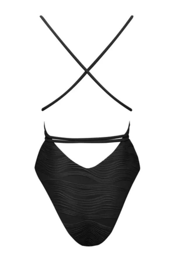 Orta Multi-Way Plunge Swimsuit - Black
