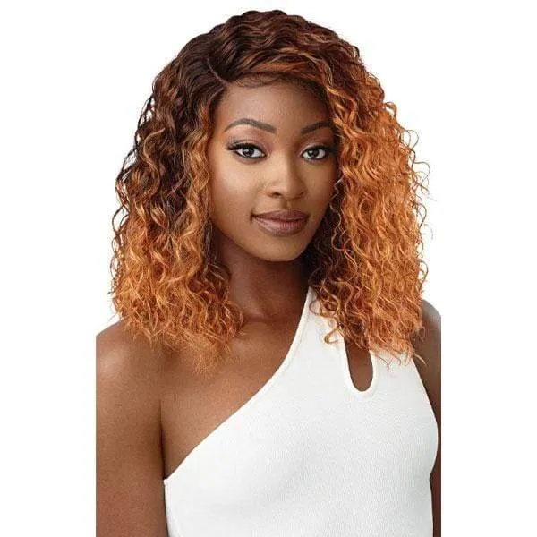 Outre Synthetic 5" Deep L-Part Swiss Wet & Wavy Lace Front Wig - LEENA