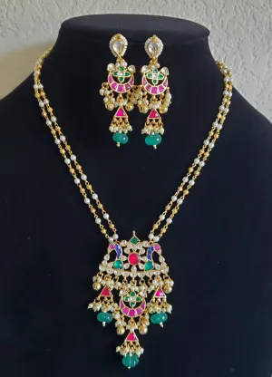 Pachi Kundan Chain Set With Gold Plating