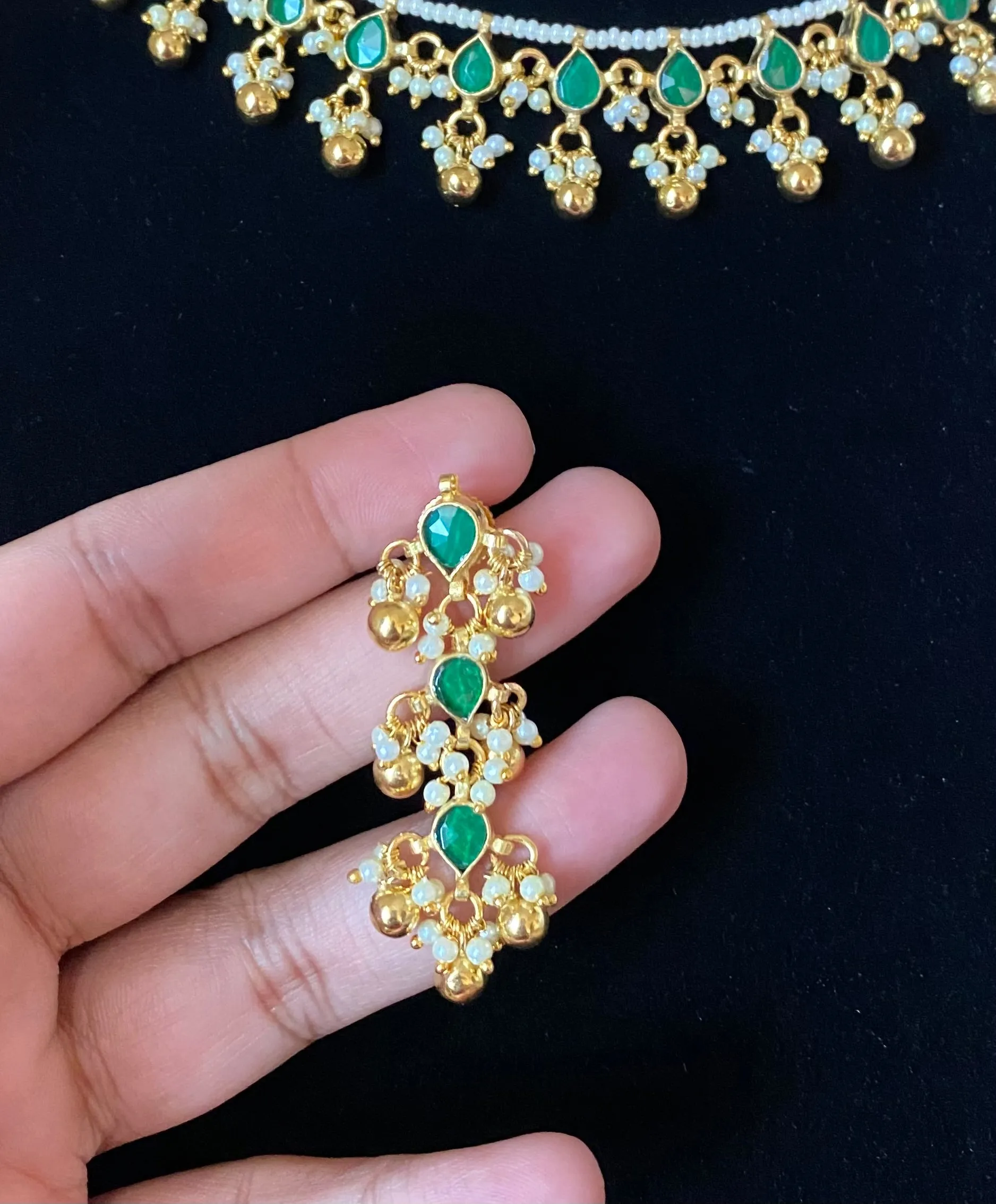 Pachi Kundan Necklace Set JP47