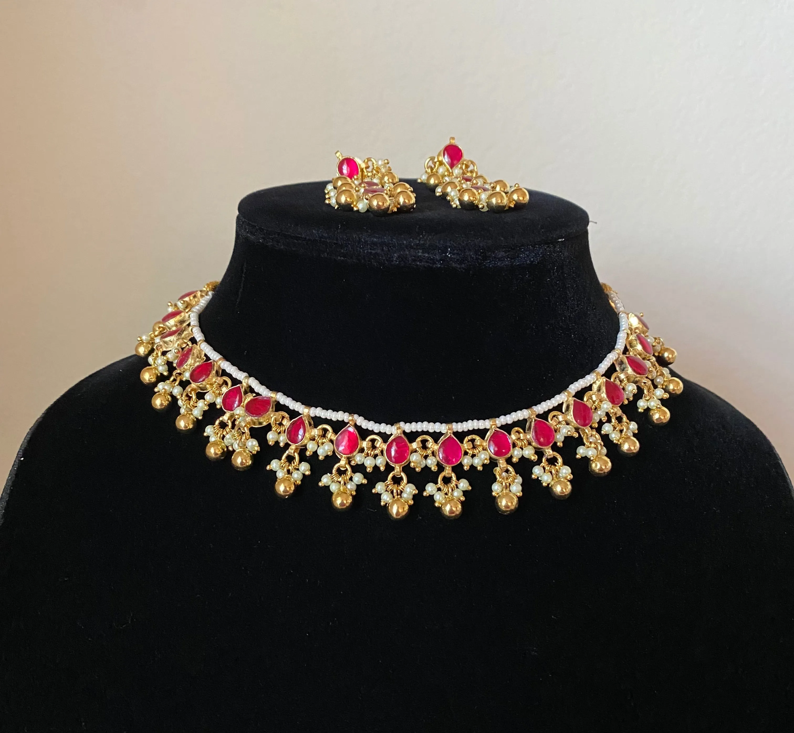 Pachi Kundan Necklace Set JP47