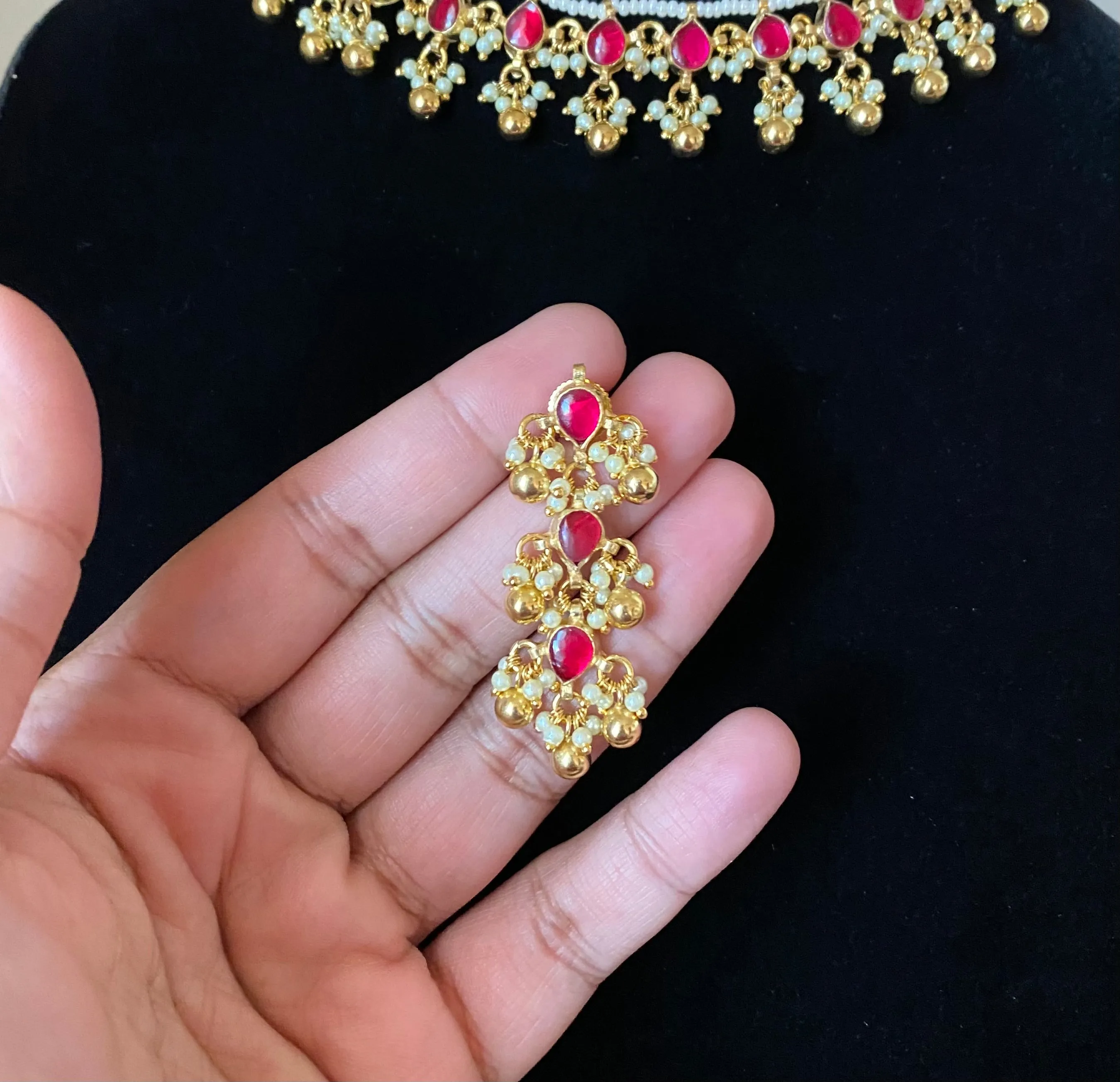 Pachi Kundan Necklace Set JP47