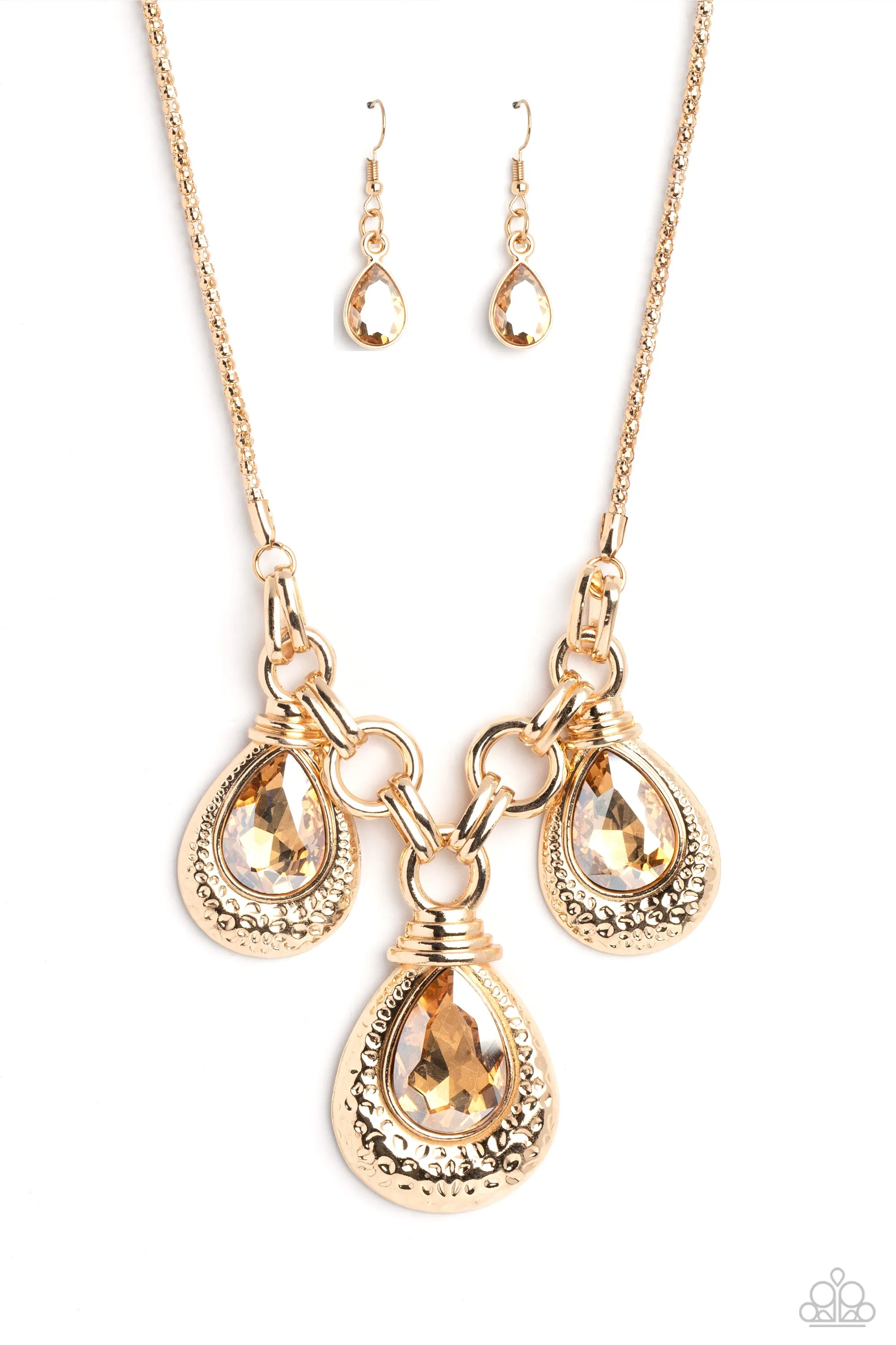Paparazzi Built Beacon - Gold Necklace