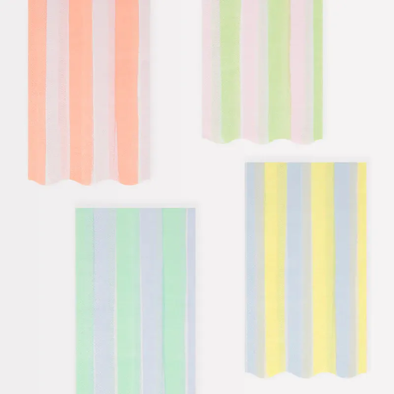 Pastel Stripe Guest Towels