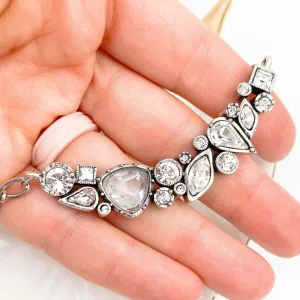 Patricia Locke All Crystal Fete Bar Necklace