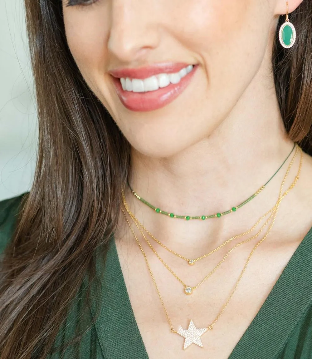 Pavé Star Necklace