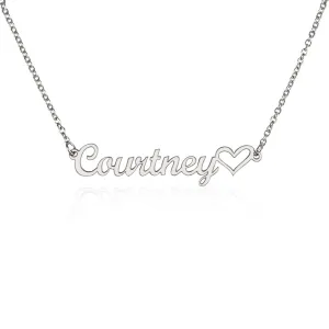 Personalized Heart Name Necklace – Custom Jewelry Gift for Women