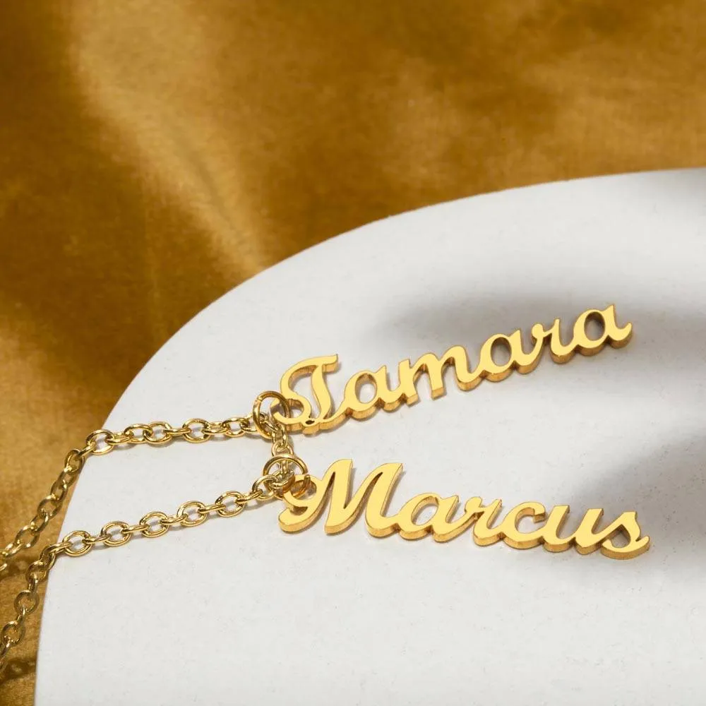 Personalized Vertical Name Necklace – A Thoughtful, Custom Gift for Any Occasion