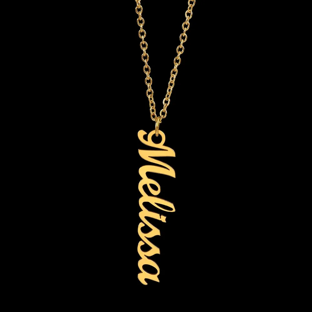 Personalized Vertical Name Necklace – A Thoughtful, Custom Gift for Any Occasion