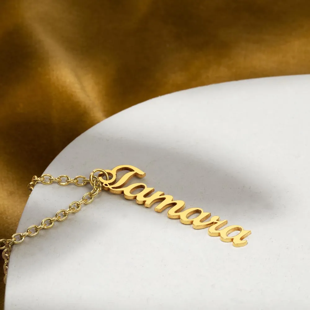 Personalized Vertical Name Necklace – A Thoughtful, Custom Gift for Any Occasion