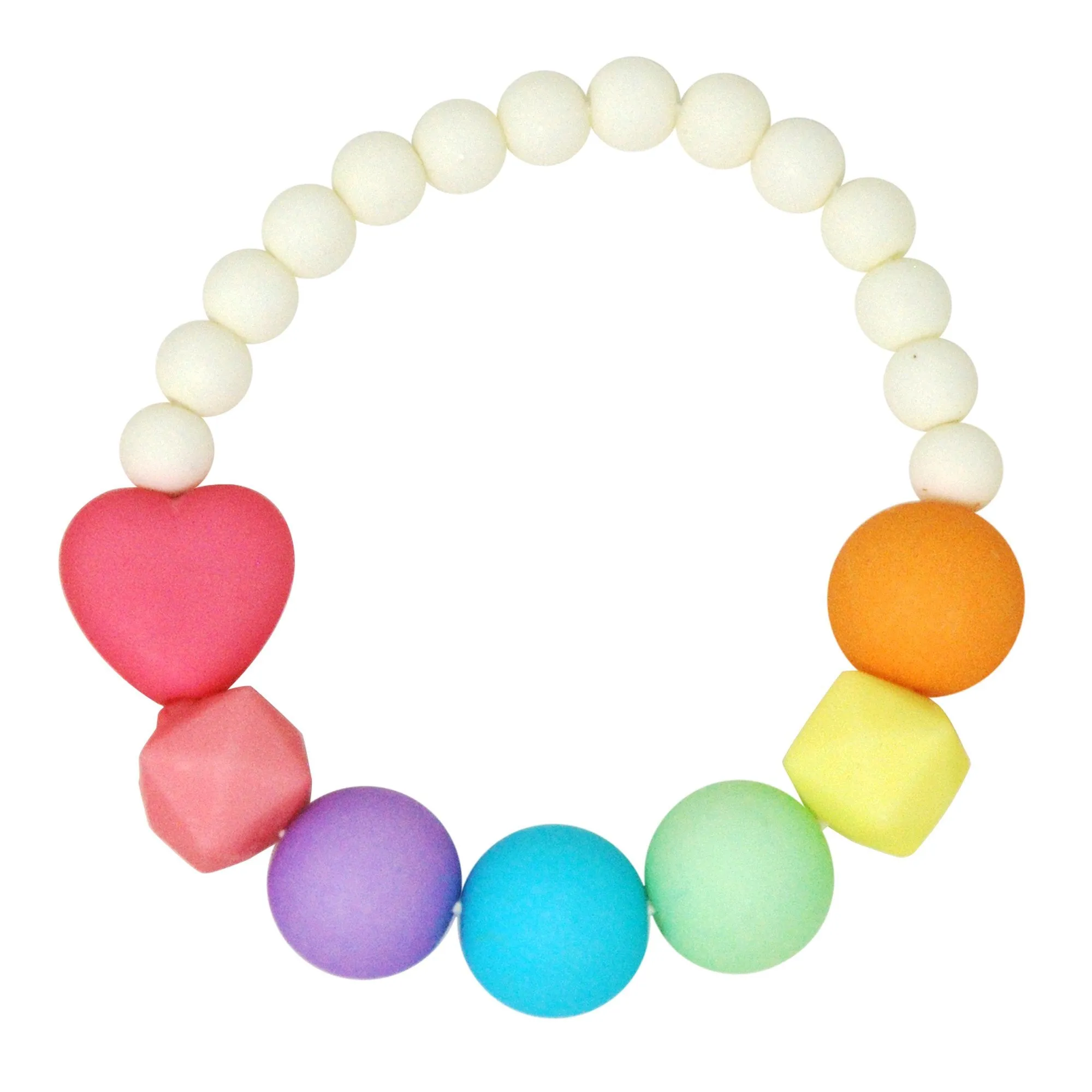 Pink Poppy Over the Rainbow Necklace & Bracelet Set