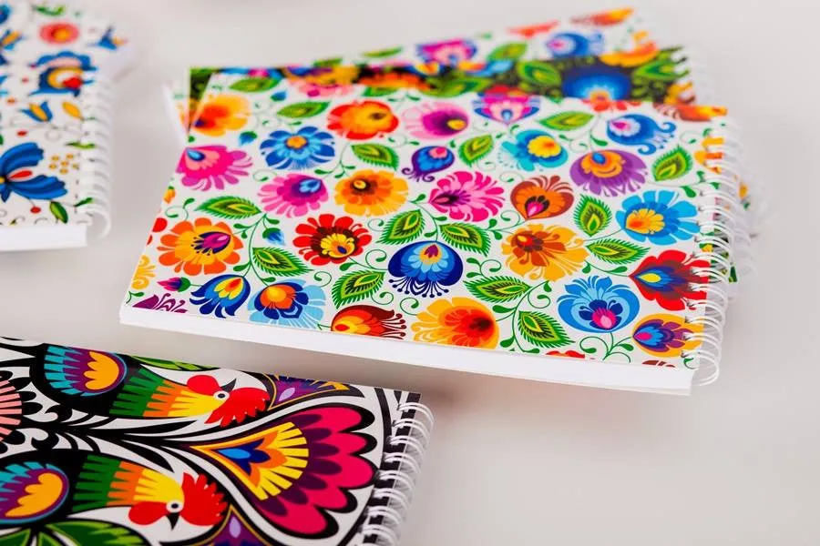 Polish Folk Art Small Spiral Notebook