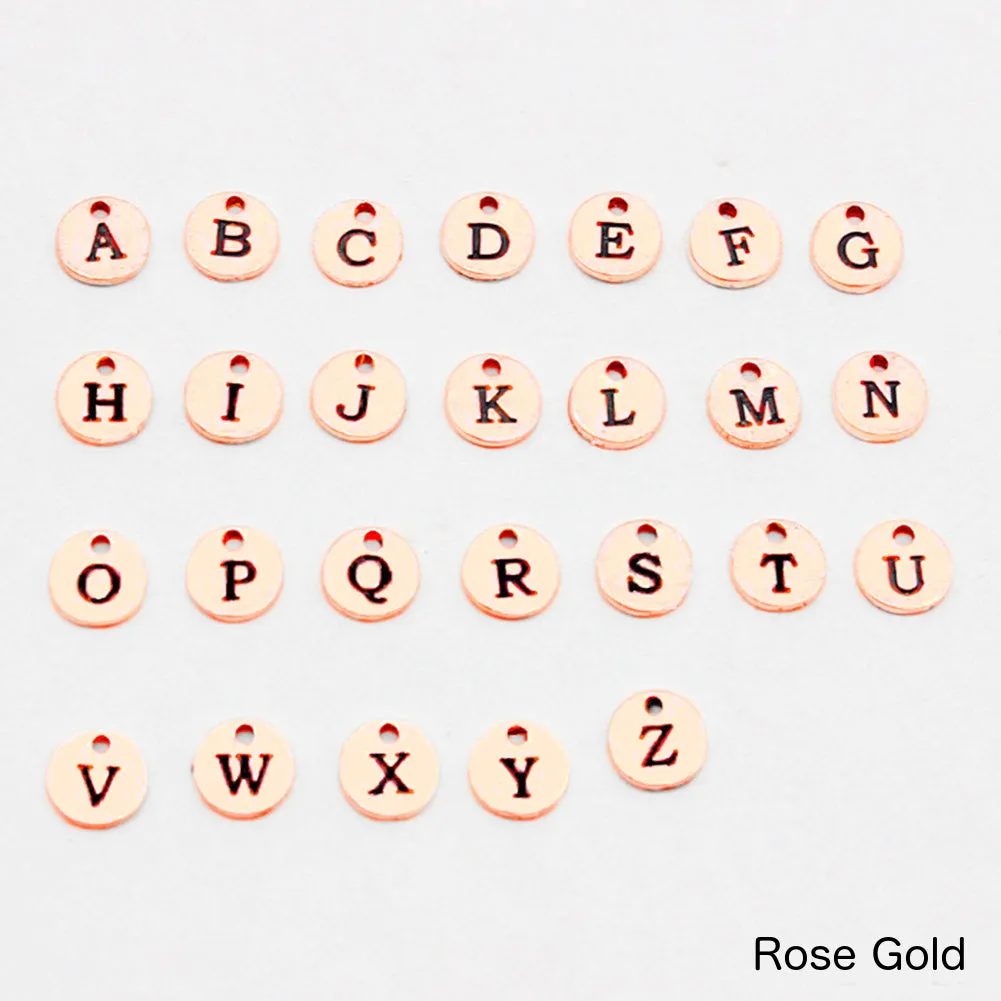 "Beauty and the Beast" -- Rose Necklace with Initial Charm