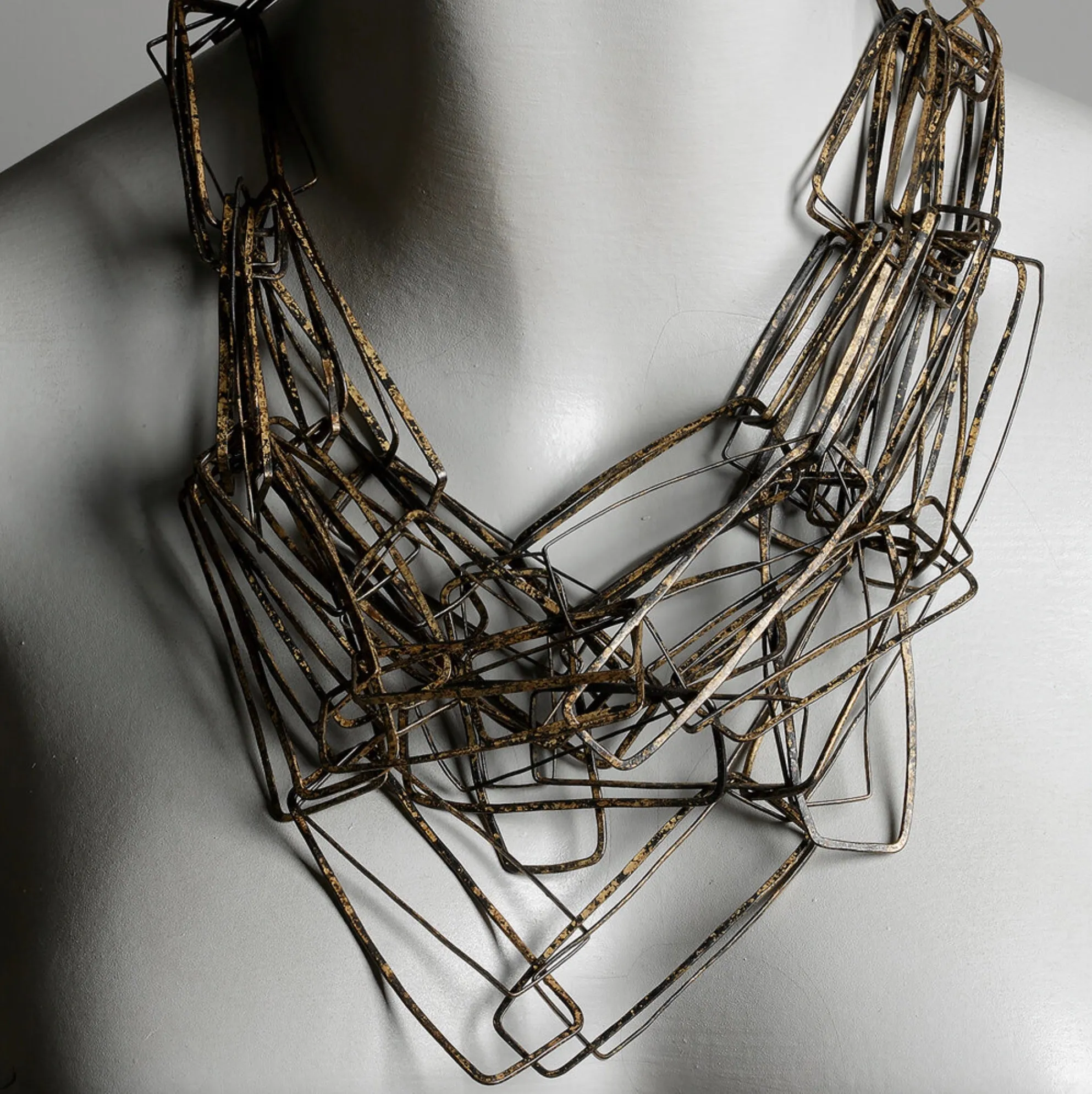 "Bronze Cluster Necklace"