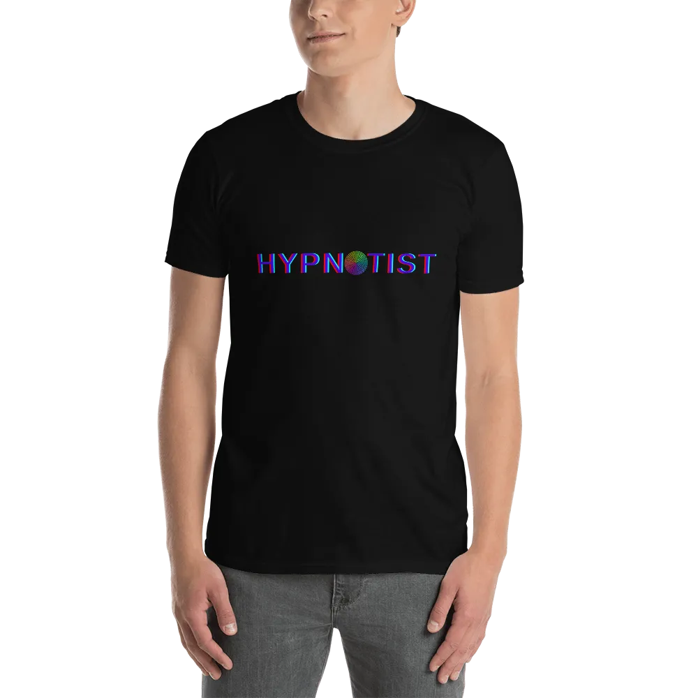 "HYPNOTIST" w/ Rainbow Spiral Short-Sleeve Unisex T-Shirt