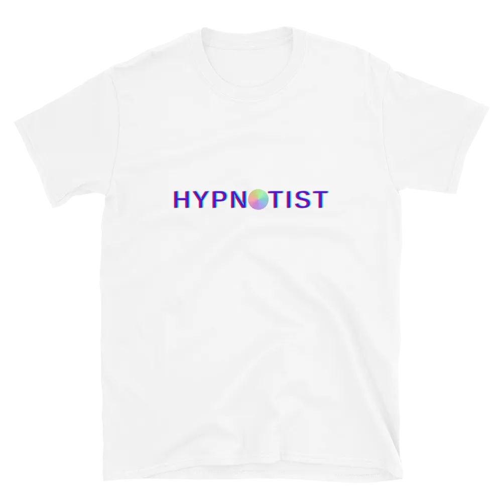 "HYPNOTIST" w/ Rainbow Spiral Short-Sleeve Unisex T-Shirt