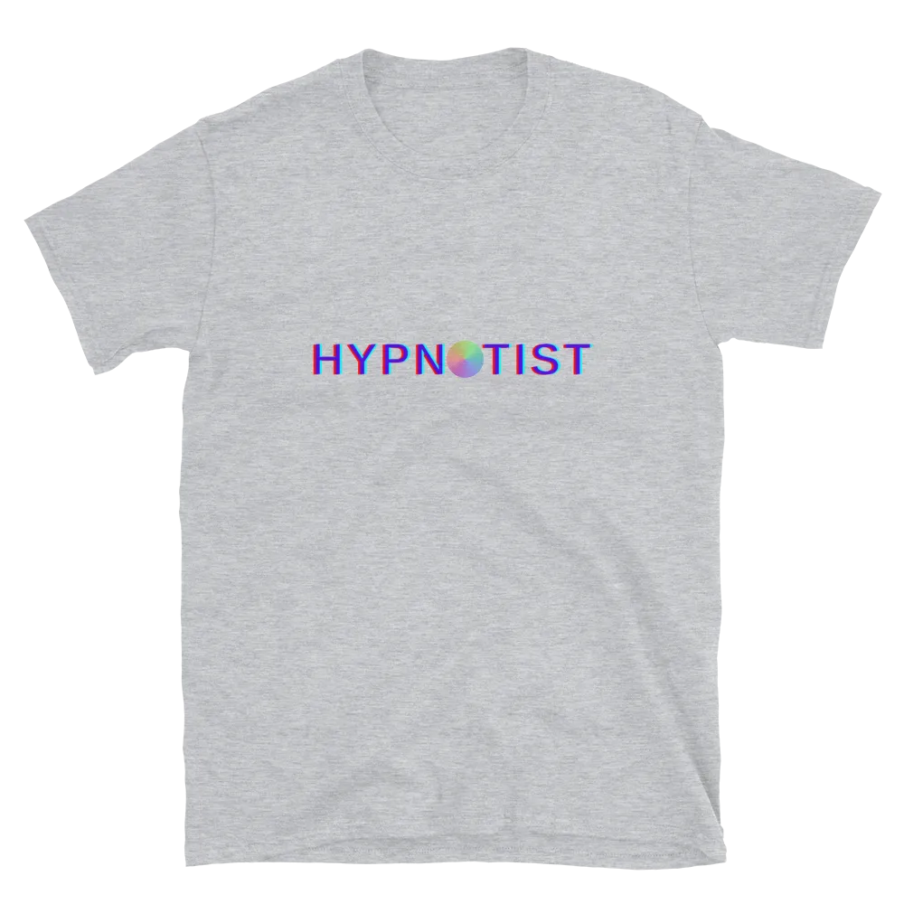 "HYPNOTIST" w/ Rainbow Spiral Short-Sleeve Unisex T-Shirt