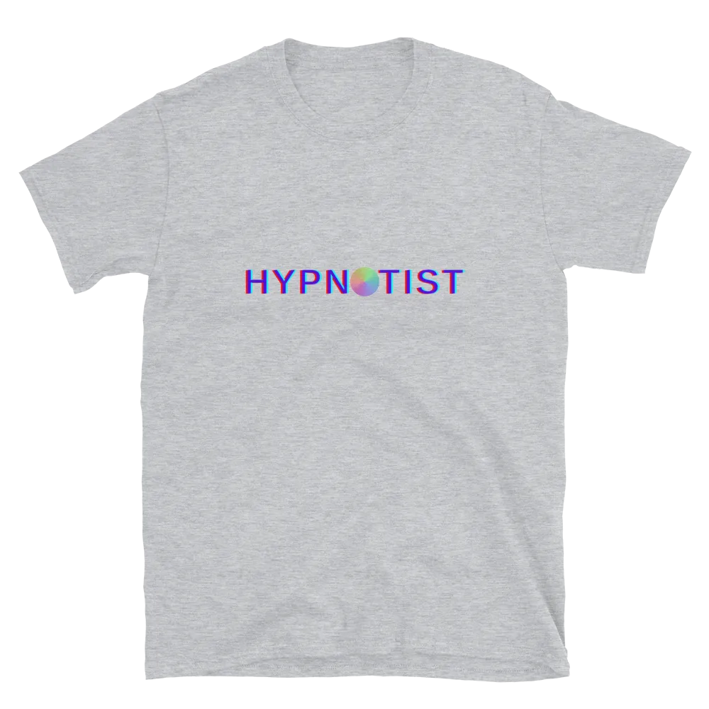 "HYPNOTIST" w/ Rainbow Spiral Short-Sleeve Unisex T-Shirt