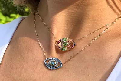 Rainbow Eye Necklace