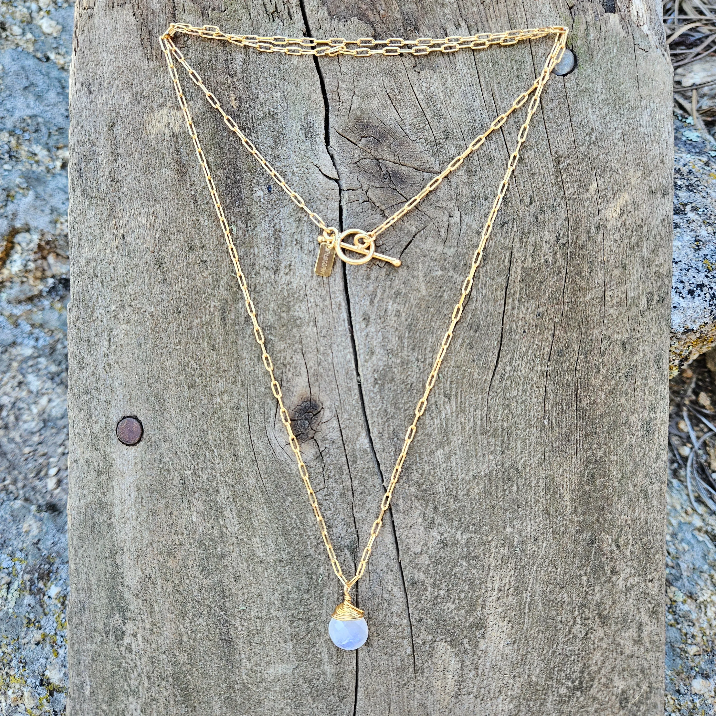 Rainbow Moonstone Journey Necklace