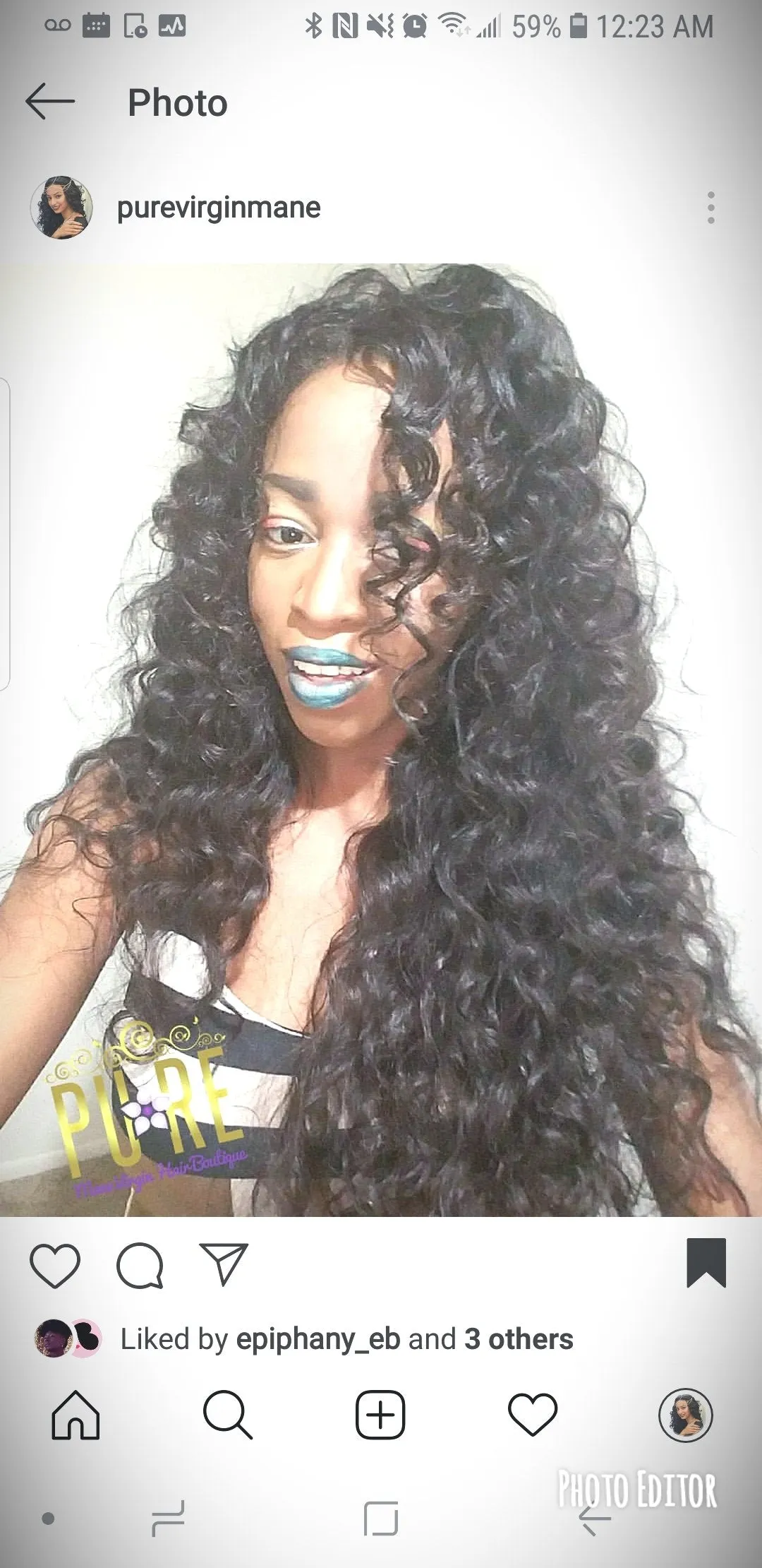 Raw Organic  Virgin Remy Indian Hair Straight /Wavy/ Curly