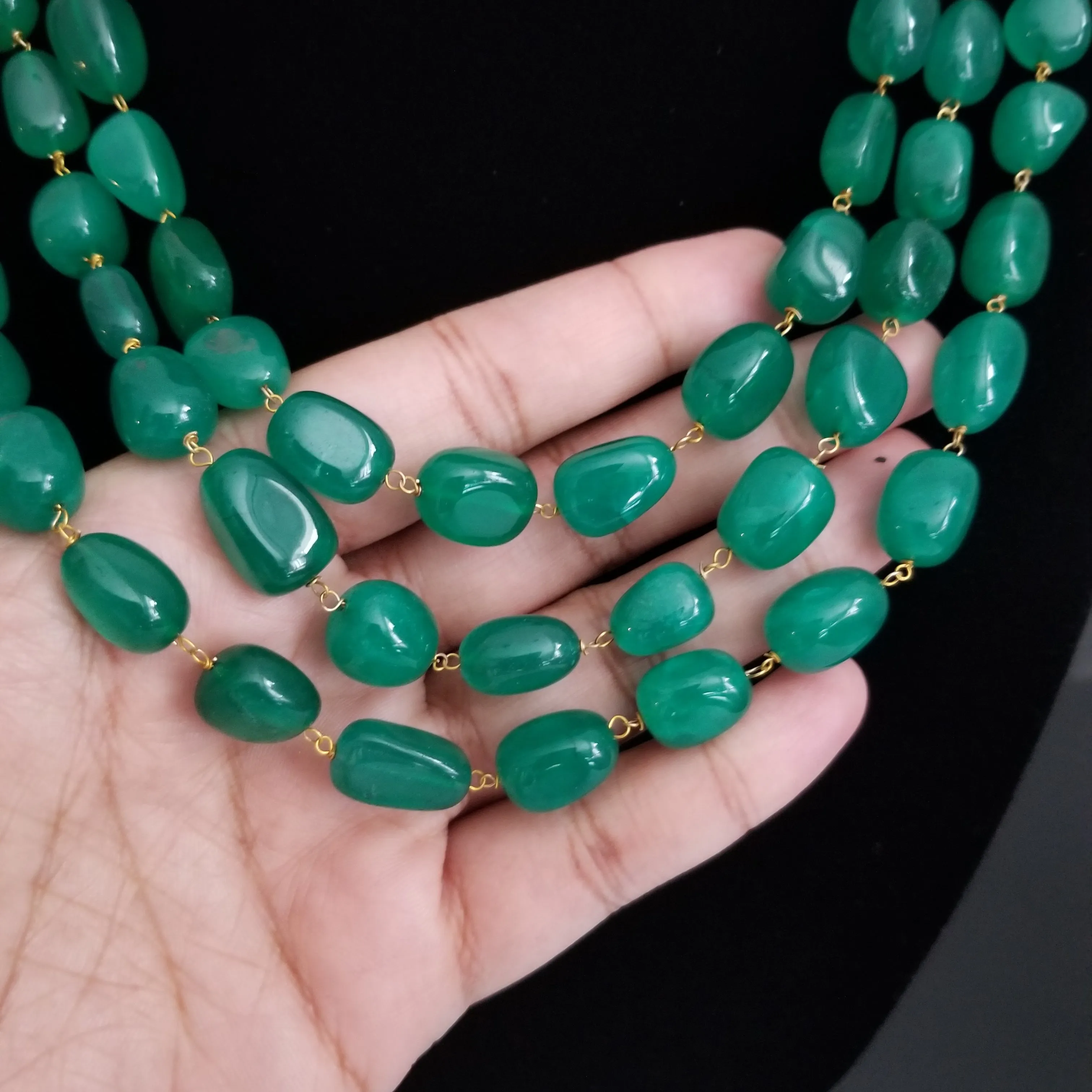 Reserved For Pranee Pothem And Prathyusha Garimidi Monalisa Beads Layer Necklace ST15