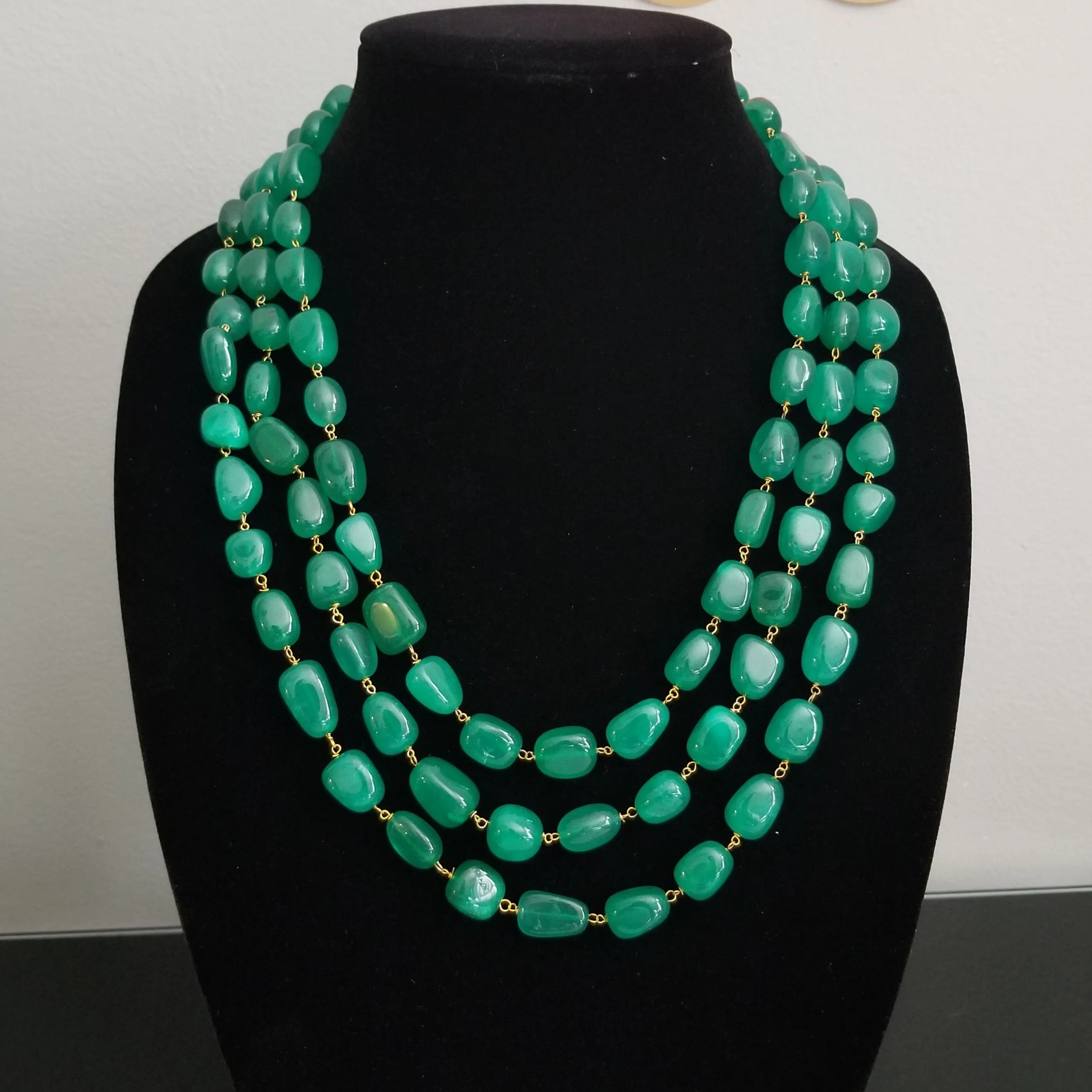Reserved For Pranee Pothem And Prathyusha Garimidi Monalisa Beads Layer Necklace ST15