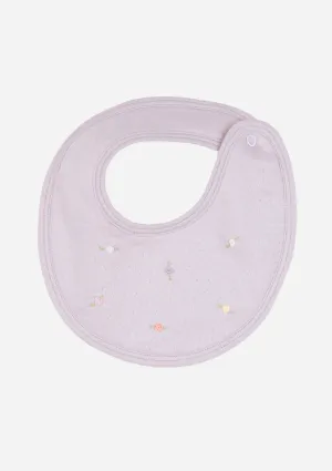 Rose Necklace Bib, Dusty Purple