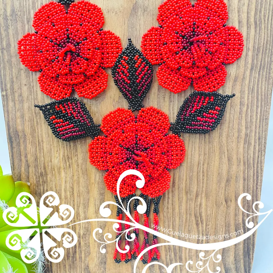 Roses Bouquet Beaded Set