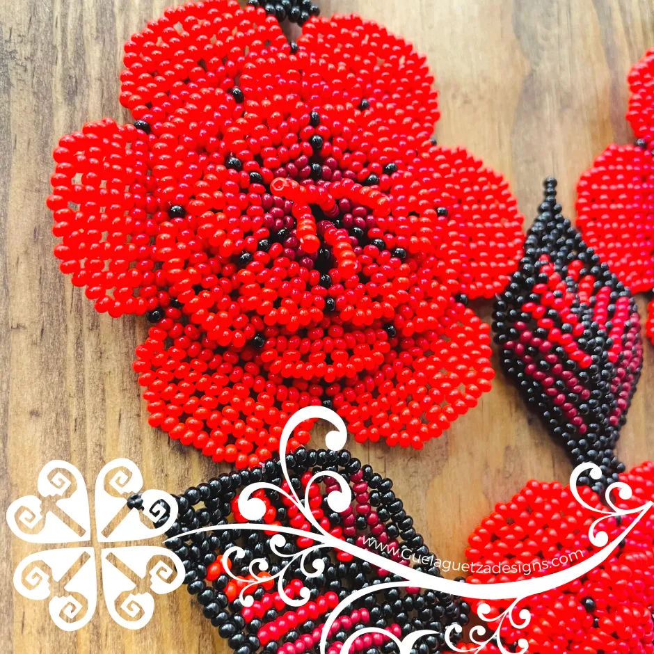 Roses Bouquet Beaded Set