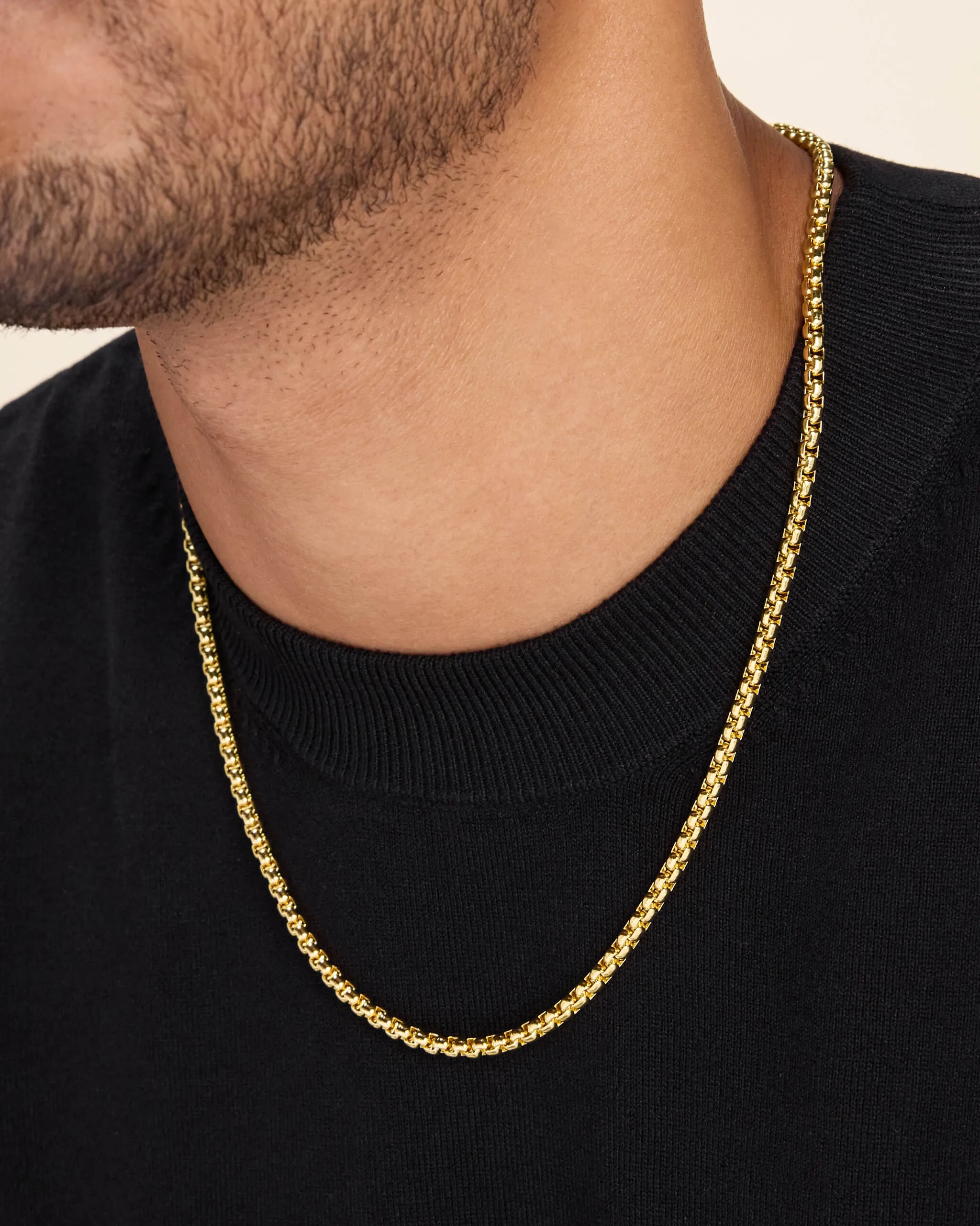 Round Box Chain - 4mm