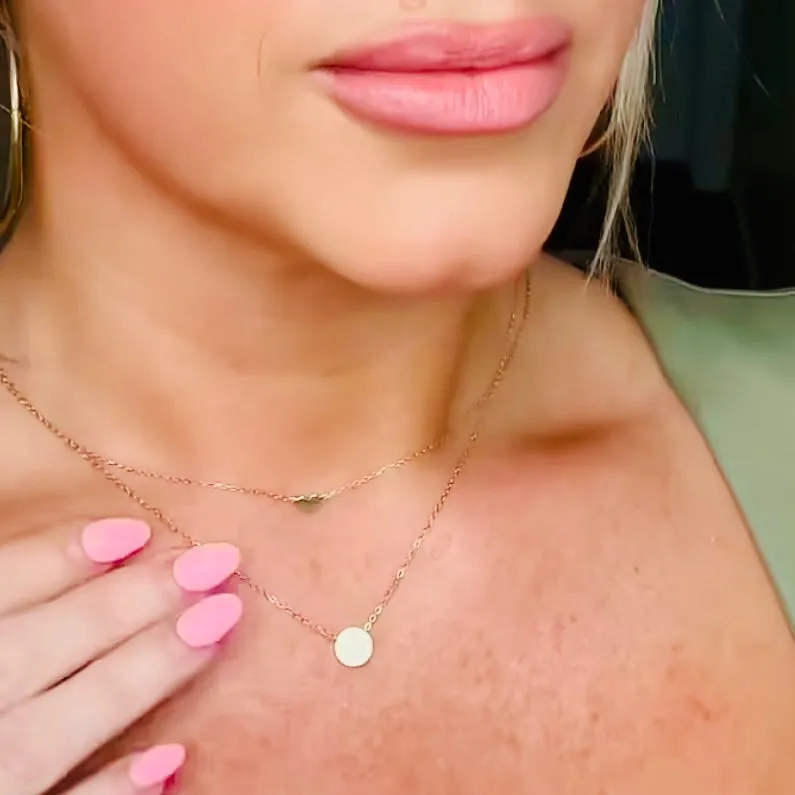 Round Shimmer Necklace
