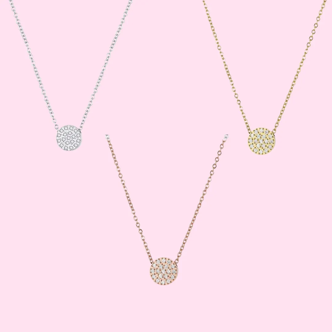 Round Shimmer Necklace