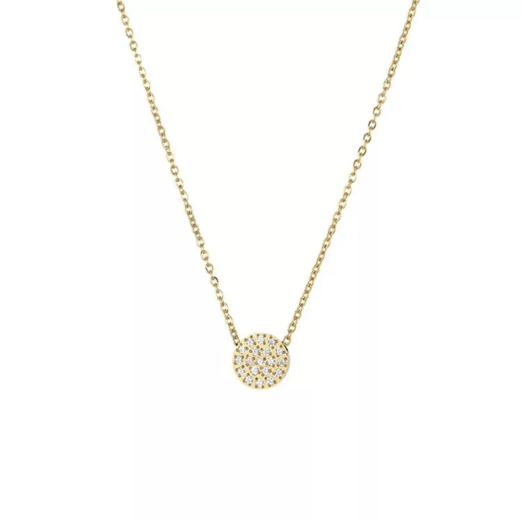Round Shimmer Necklace