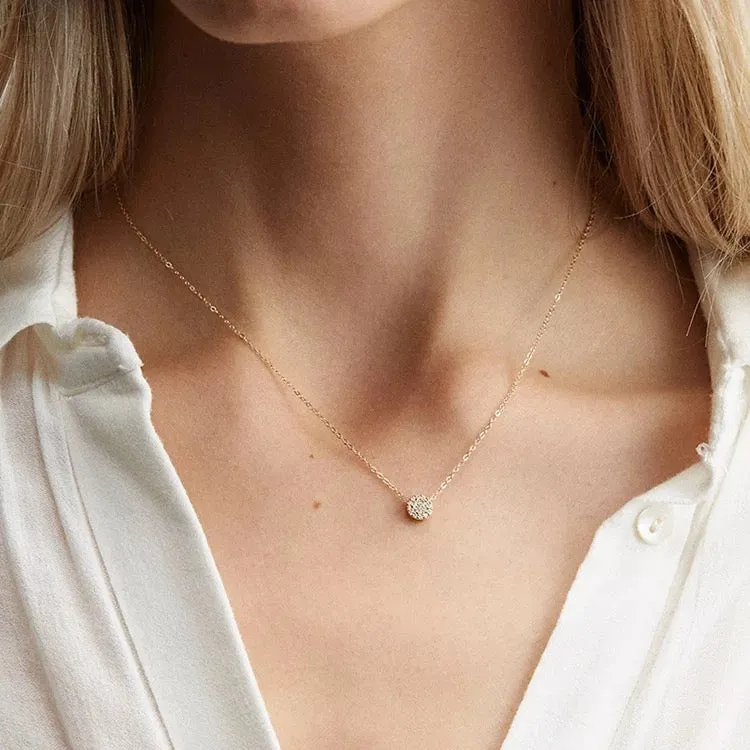 Round Shimmer Necklace