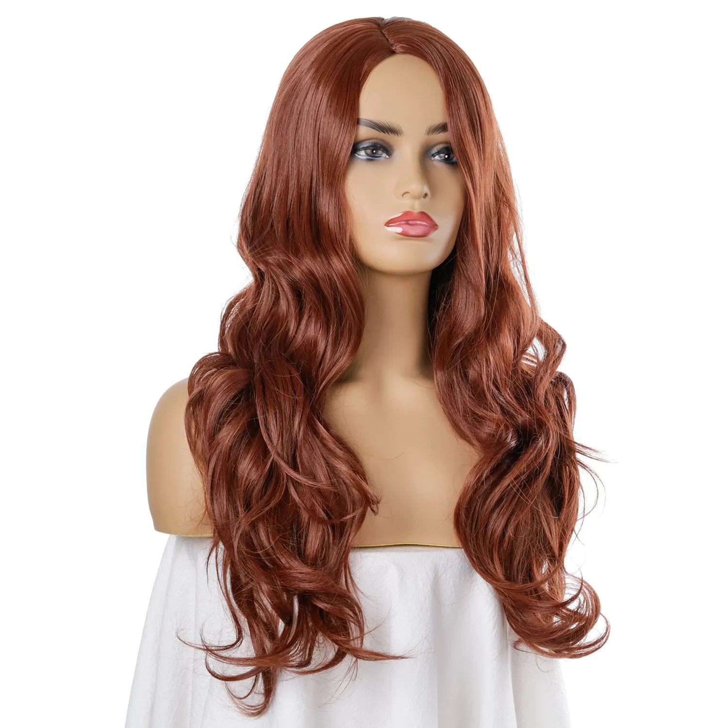 Roxanne | Red Long Wavy Synthetic Hair Wig