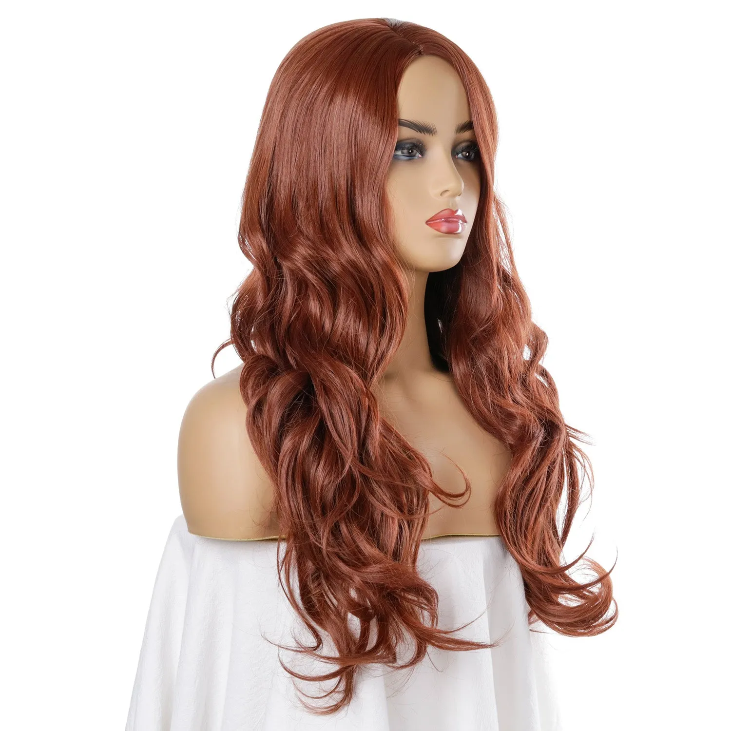 Roxanne | Red Long Wavy Synthetic Hair Wig