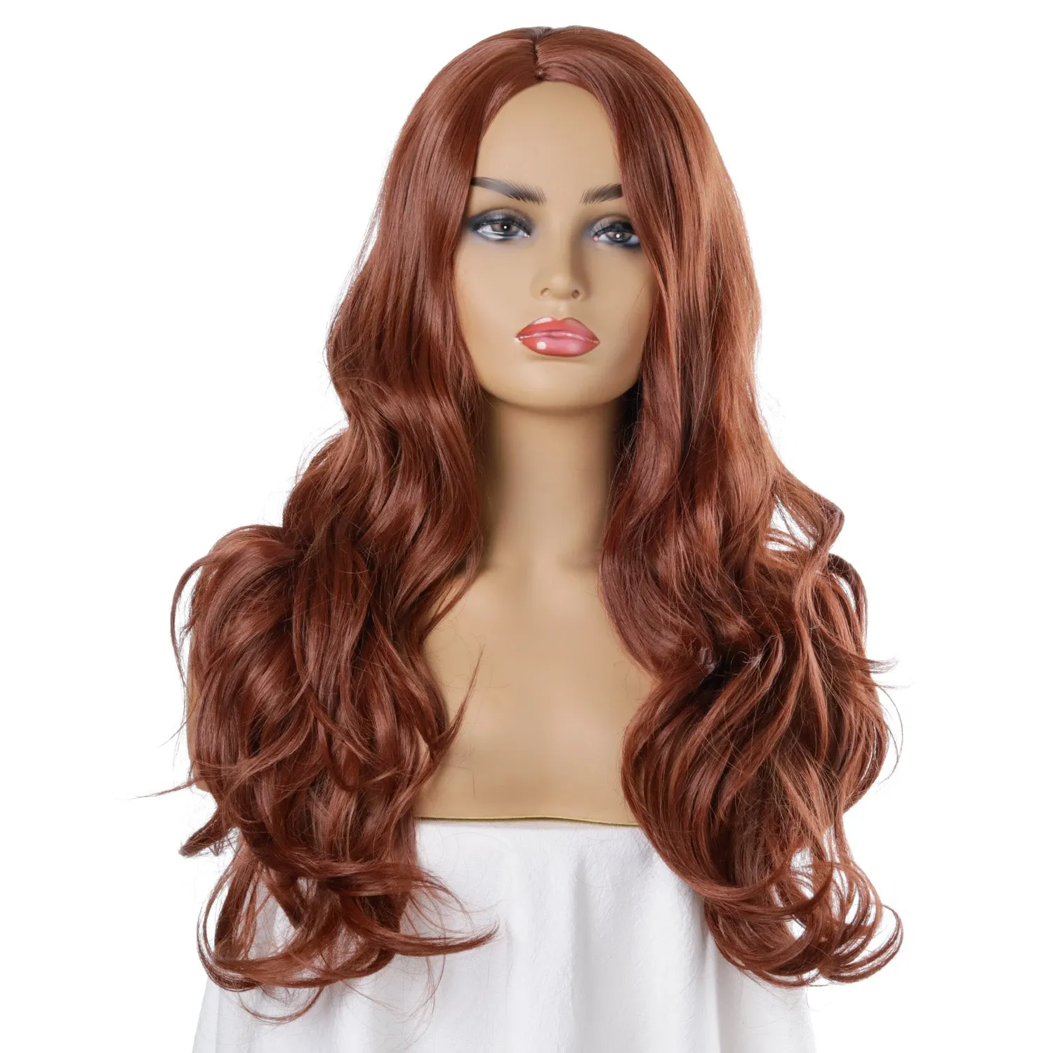 Roxanne | Red Long Wavy Synthetic Hair Wig