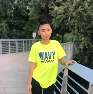 Royal Blue Glitter Wavy | Lemon Tee