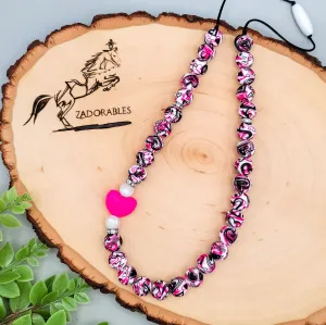 RTS | OOAK | Graffiti Heart Accent Bling Necklace
